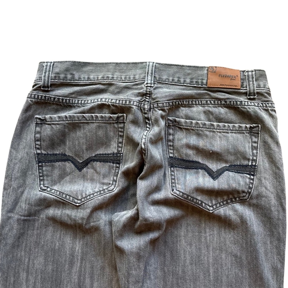 Y2K Flypaper Distressed Bootcut Denim Jeans 36x32